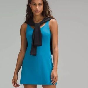 NWT Lululemon All Aligned Tank Dress Hawaiian Blue Size 12